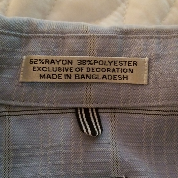 GB short sleeve blue shirt, 18-18 1/2 - Picture 3 of 3